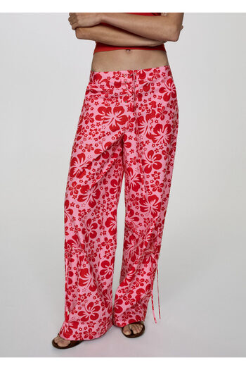 MANGO Woman Intense Red Women's Pants 67027914