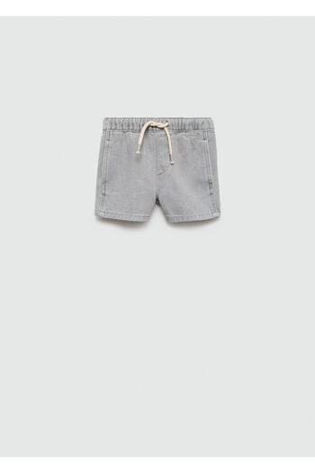 MANGO Woman Gray Denim Baby Boy Shorts & Bermudas 67057915