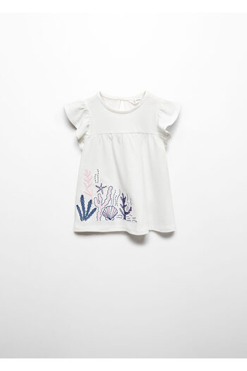 MANGO Woman Tricou alb cireș pentru fetiță 67086020
