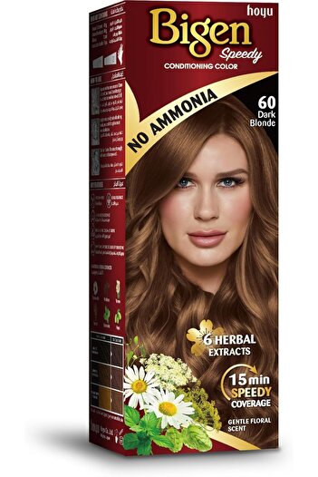 BİGEN Pigment Speedy Hair Dye 40g Ammonia Free 60 Dark Blonde