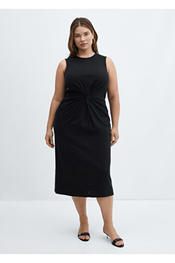 MANGO Woman Siyah Kadın  Elbise 77100368