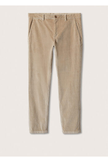 MANGO Woman Men's Beige Trousers 27110033