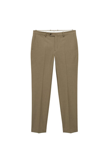 MANGO Men's Green Trousers 77200588