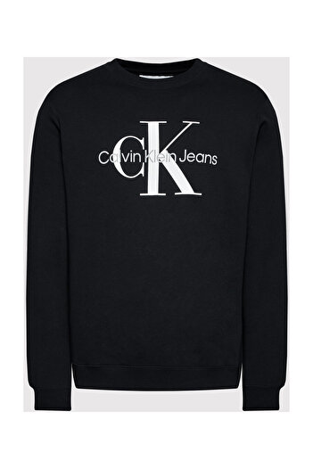 Calvin Klein Pánská mikina Regular Fit s výstřihem z organické bavlny J30j320933 Beh