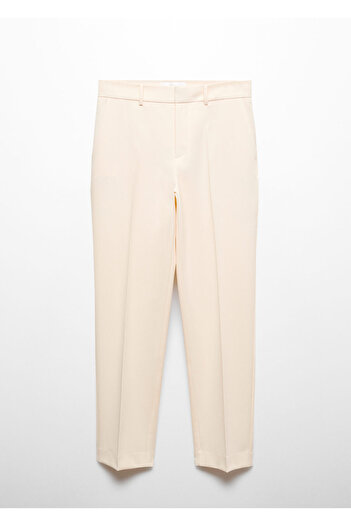MANGO Woman Natural Women's Trousers 57900365