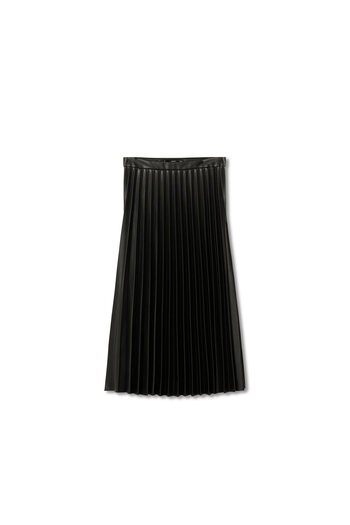 MANGO Woman Fusta neagra de dama 47132003