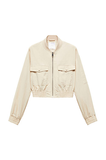 MANGO Woman Bomber jacket with pocket