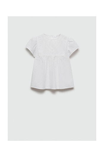 MANGO Kids Plumeti embroidered blouse