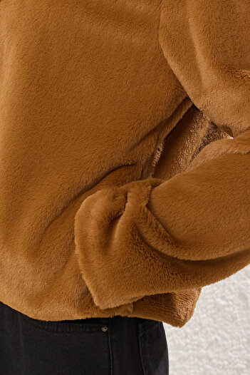 Trendyol Collection TWOSS25MO00033 Κανονικό παλτό Camel