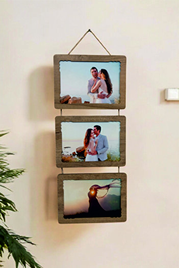 HANEM Drawstring Wooden 3-piece 15x21 Photo frame