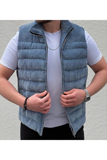 S&M CLOTHİNG Velvet Puffy Vest