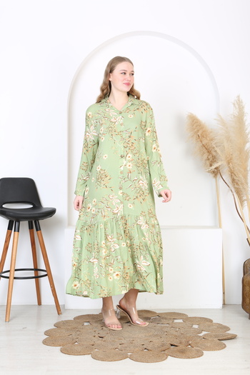 XL Modam Women Woven Fabric Printed Plus Size Dress