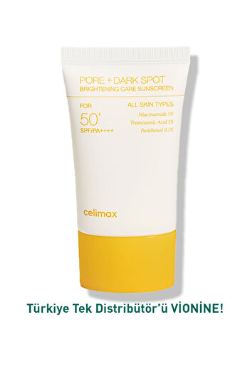 Celimax Pore Dark Spot Brightening Care Sunscreen Spf50 Pa 50Ml/Anti-Blemish Brightening Sun Cream (Vionine)