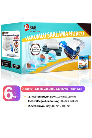 ÜLBAG Winter Set of 6 - 75 Micron Extra Thick Vacuum Scrap