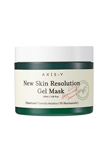 AXIS-Y New Skin Gel Mask - Mugwort & 2% Niacinamide - Spot Treatment, Barrier Repair, Brightening - Vegan
