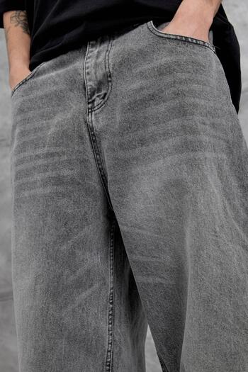 NOMARC Gray Mb Relax Baggy Jean