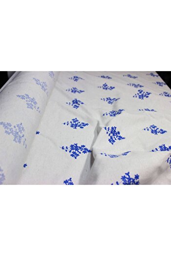 FabricLoom Floral Pattern Linen Fabric – 70% Natural, Breathable and Eco-Friendly, Clothing and Project