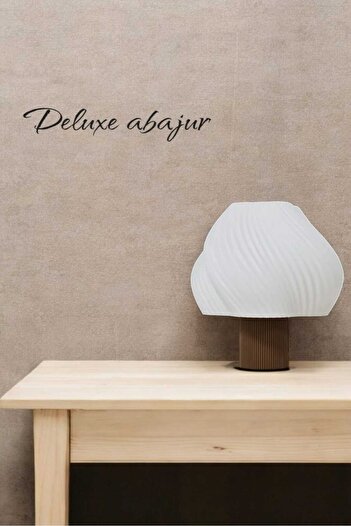 Dropcek eticaret Deluxe Model Lampshade and Table Lamp