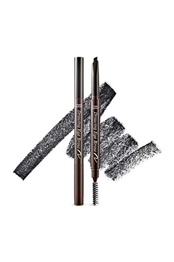 ETUDE Drawing Eye Brow #6 Black | Long Lasting Soft Textured Natural Look Pencil