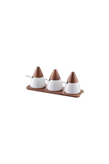 AKILLIELMA Emsan White 3-Piece Spice Set