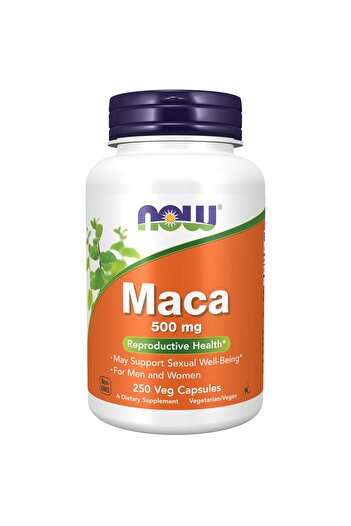 Now Foods Maca (Lepidium meyenii) 500 mg, Reproductive Health*, 250 Veg Capsules, For Men & Women