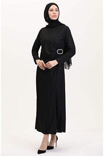 sefamerve Black Team Look Dress 4740-03
