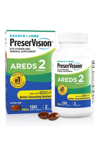 Preservision AREDS 2 Eye Vitamin with Lutein, Vitamin C, Zeaxanthin, Zinc & E, 130 Softgels