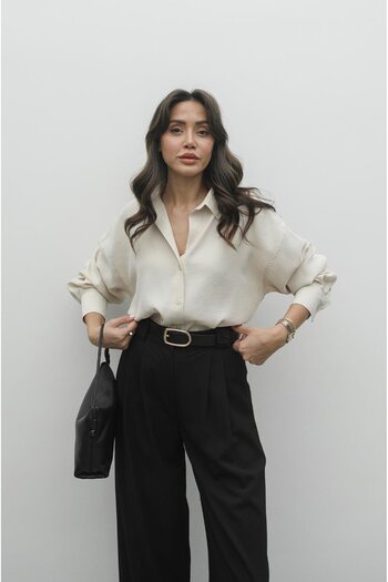 Havoş Stone Color Oxford Shirt