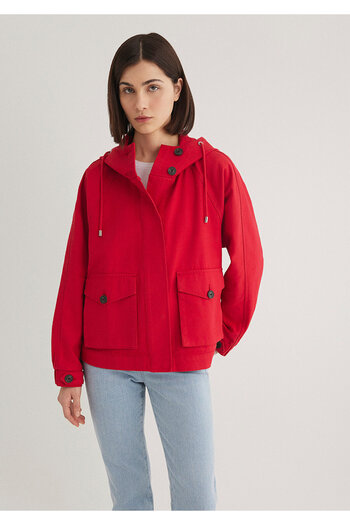 Mavi Hooded Red Jacket Oversize / Wide Cut 1110625 -70463