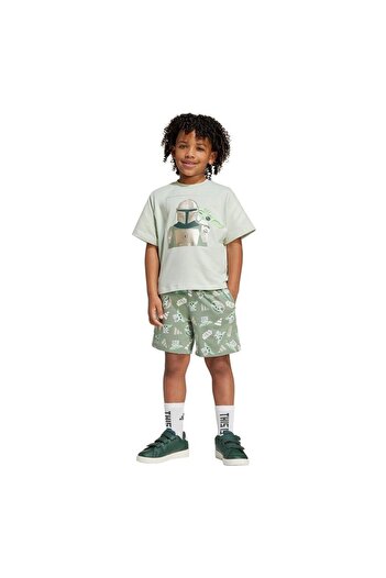 adidas Children's Green Baby Tracksuit Set Lk Sw Mndo Tset Jf3648