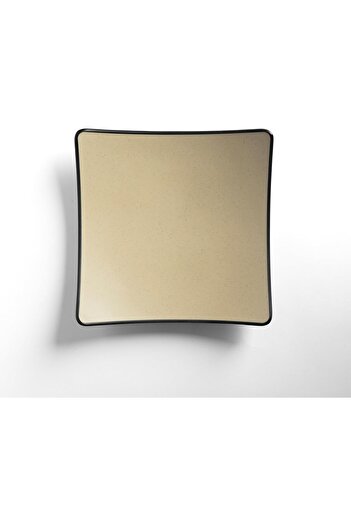 mastergold 6 Piece of Melamine Square Serving Plates (20cm) for Noodles, Appetizers and Salad | Microwave Safe
