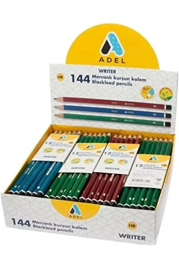 Adel Writer Mercan Pencil 12 Pack Red Hb Easy Open New Production
