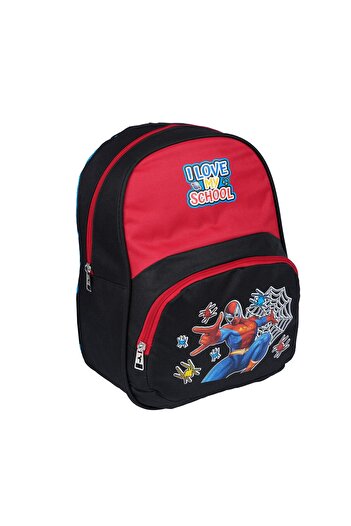 Relaxion 3031 Spiderman Patterned Red Black Kindergarten Bag