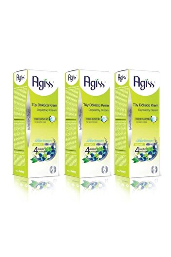 AGISS Depilatory Cream 100 ml Sensitive Skin Set of 3