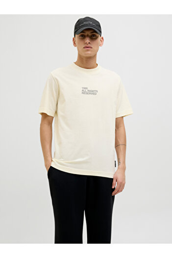 Jack & Jones Slogan Print Crew Neck T-Shirt