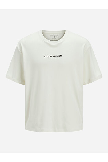 Jack & Jones Slogan Print Round Neck T-Shirt