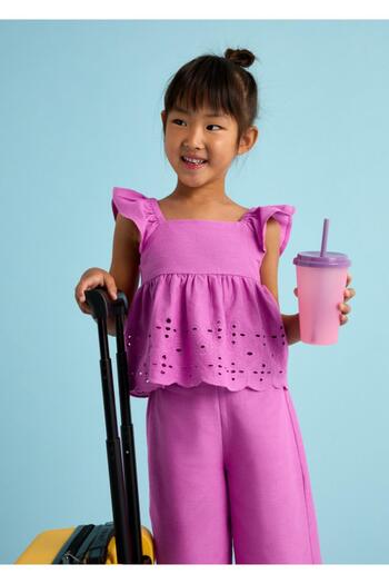 MAYORAL Embroidered Girl's Trouser Suit_Mnvs3561