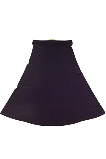ECE GİYİM Women's Eight Pieces Sandy Fabric Drape Skirt with Elastic Waist