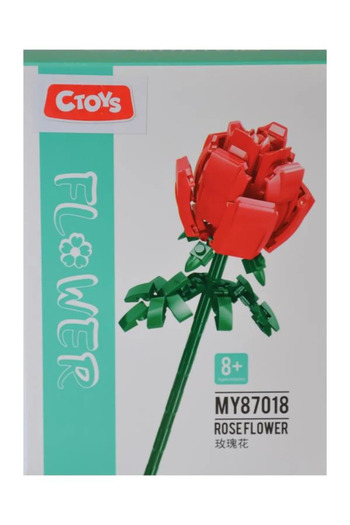 ctoy Red Rose Flower Making Block Set - My87018