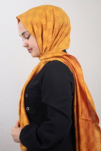 SAPPHIRE Patterned Checkers Shawl - Pattern-01 - Color-11