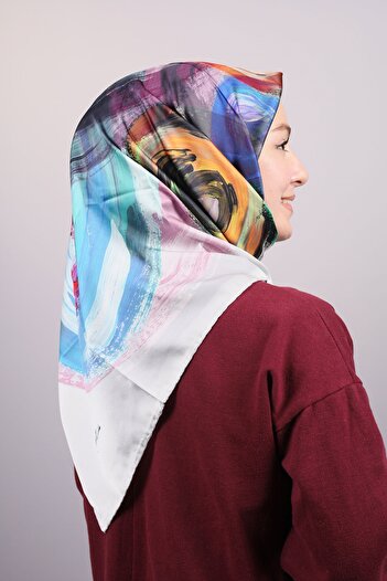 PİRAMİT Pyramid Luxer Patterned Rayon Scarf - Pattern-15 - Color-08