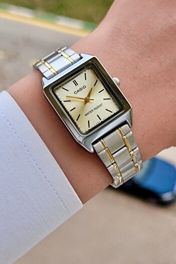 Casio Silver Yellow Color Women's Wristwatch