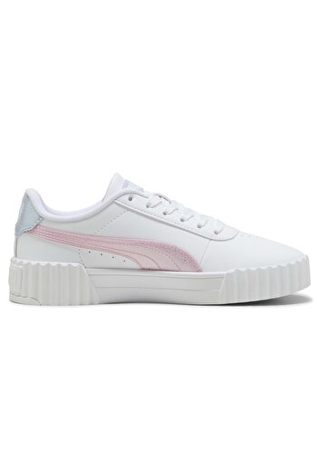 Puma Carina 3.0 Blurry Dreams Jr 400607-01 Kadın Spor Ayakkabı BEYAZ