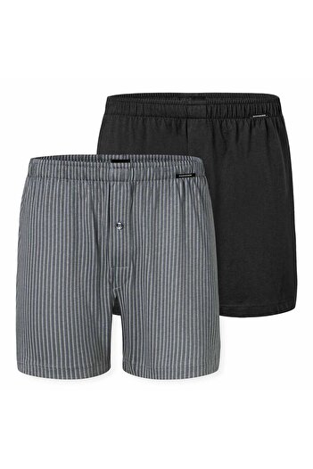 Schiesser Herren Jersey-Boxershorts, 2er Pack - 2Pack Boxershorts, Baumwolle, einfarbig