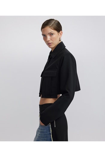 İpekyol Crop Jacket with Large Pockets