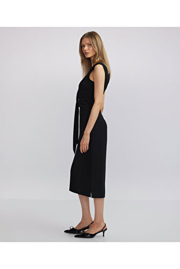 İpekyol Waist Tie Midi Dress