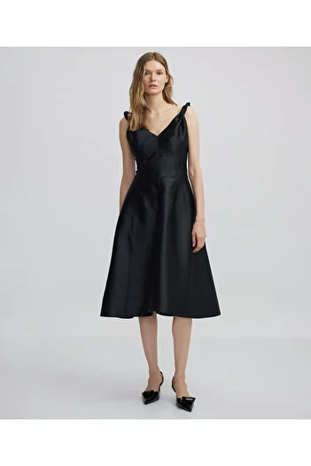 İpekyol Rochie midi cu volan