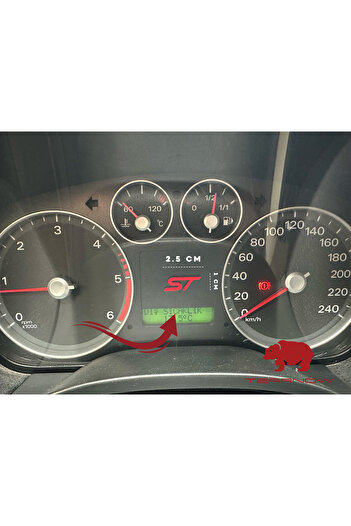 TEARNOW Focus Fiesta Mondeo Courier St Compatible Mini Sticker - Bright Red