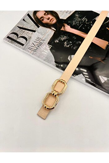 MODAM HİFA Women's Belt with Pins Pants Belt Dress Belt Shirt Belt Coat Belt