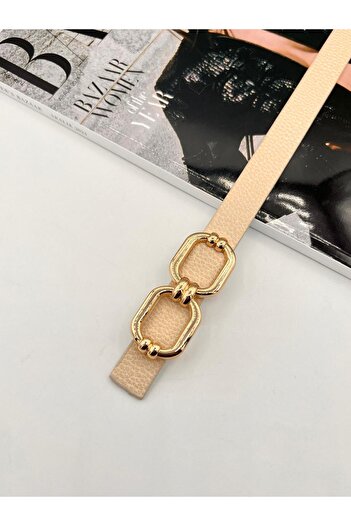 MODAM HİFA Women's Belt with Pins Pants Belt Dress Belt Shirt Belt Coat Belt